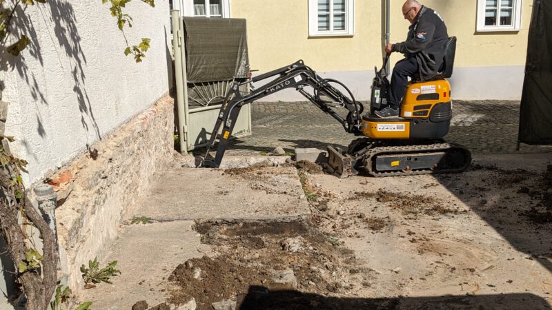 22. Woche bis 1.10 – Buddeln und Baugenehmigung