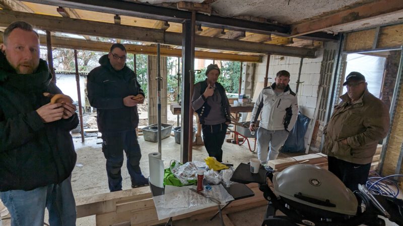 34. Woche bis Heiligabend – Entspanntes aufräumen nach Sanitärinstallationen – Stefan hat Urlaub