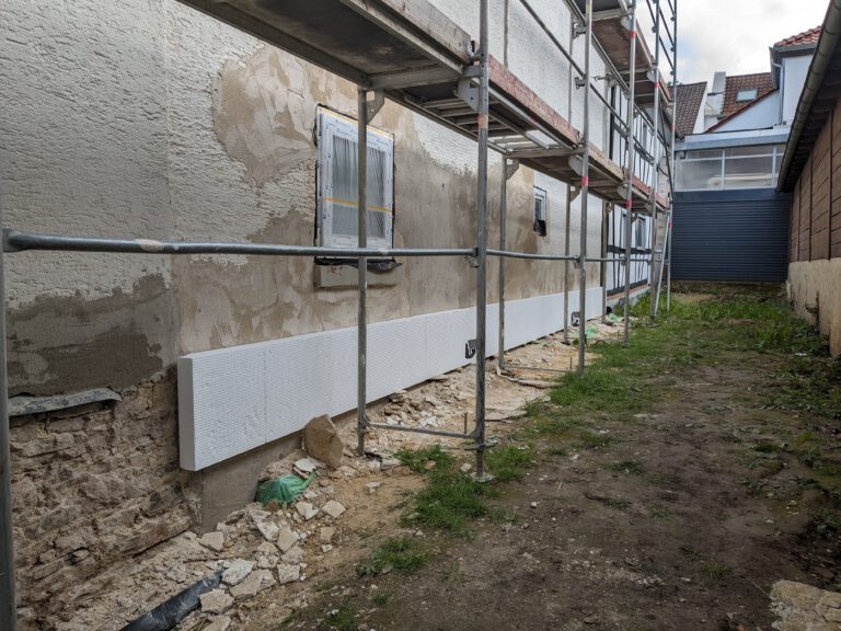 57. Woche bis 02.06 – Beginn Dämmung Außenfassade